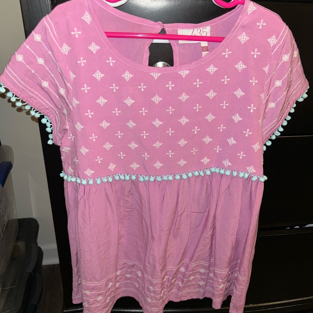 Matilda Jane 435 Pink Embroidered Top